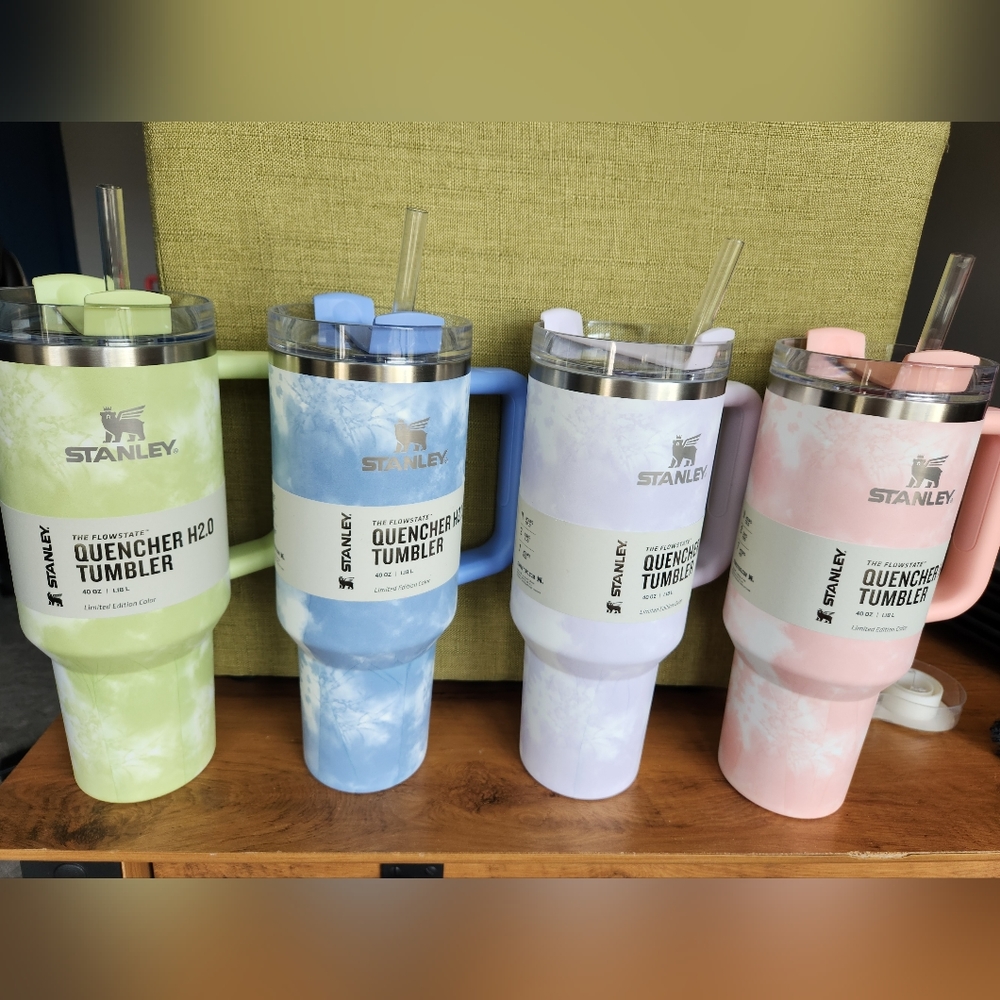 Set of 4 Stanley 40 oz Tumblers in Target Exclusive Tie Dye